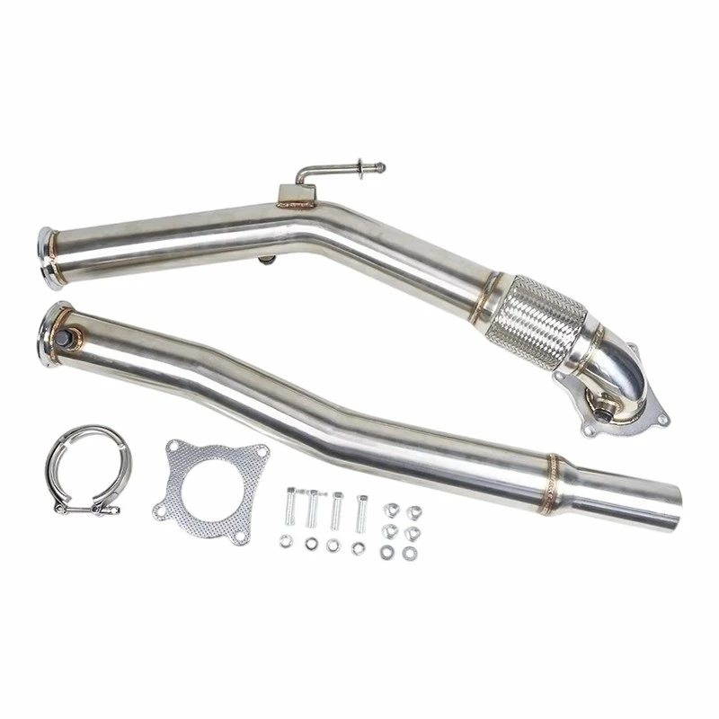 VW Golf MK5 / MK6 GTI R32 GLI TDI Downpipe 1.4 TSI 2.0 TDI Stainless Steel Downpipe manufacturers